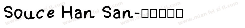 Souce Han San字体转换